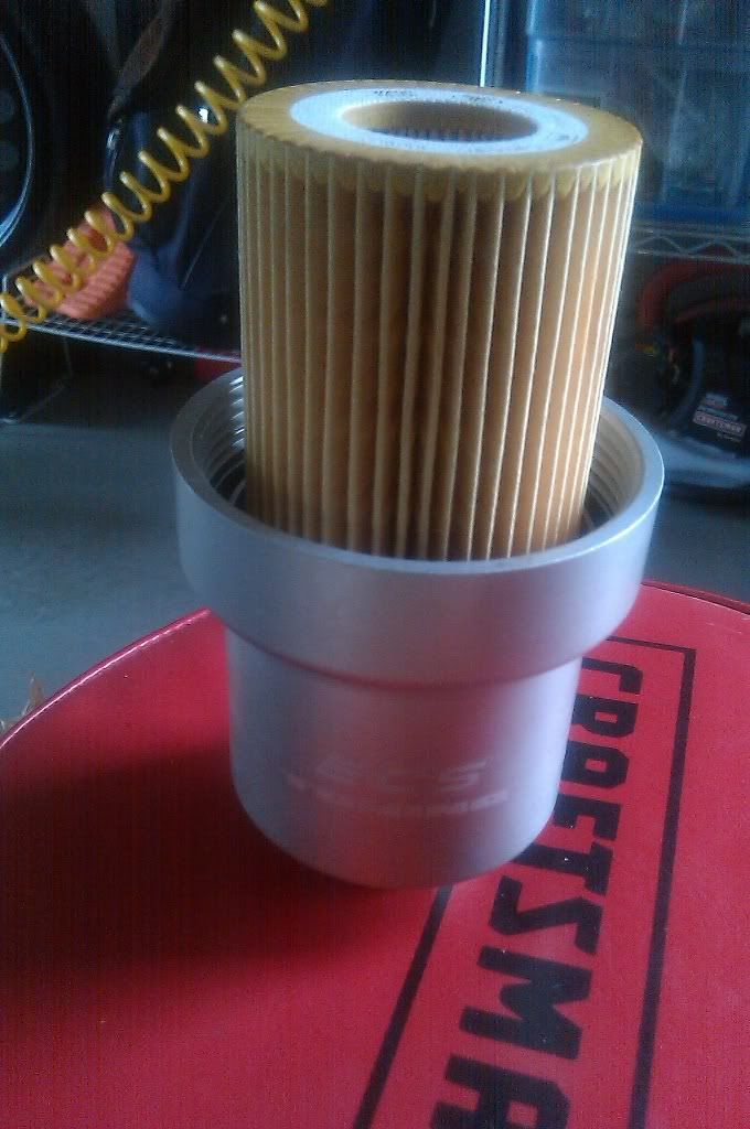 Oil Change, air filter and aluminum oil filter housing. VW Vortex