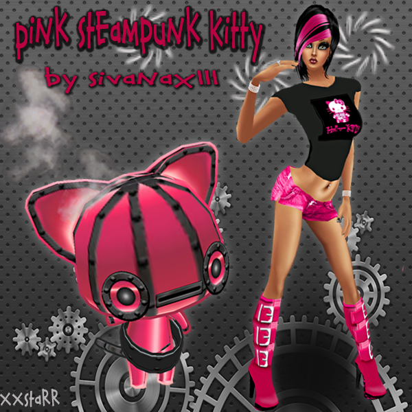 Pink Steampunk Kitty