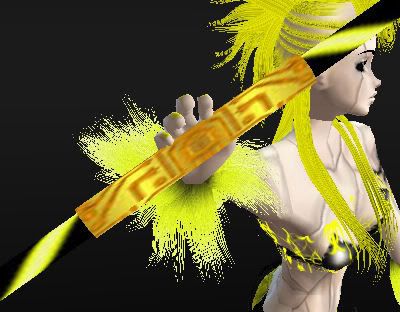 Yellow Rave Rod Handle