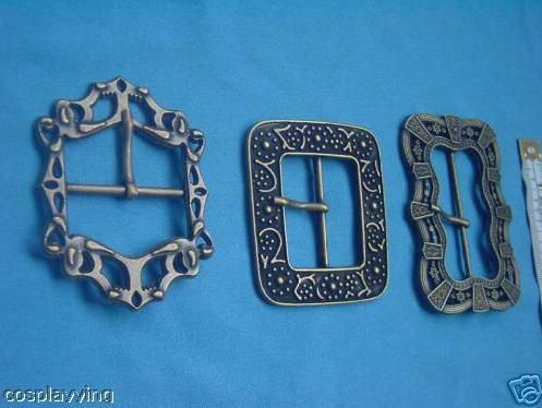 This listing is for 3 screen accurate waist belt Buckles, made of 