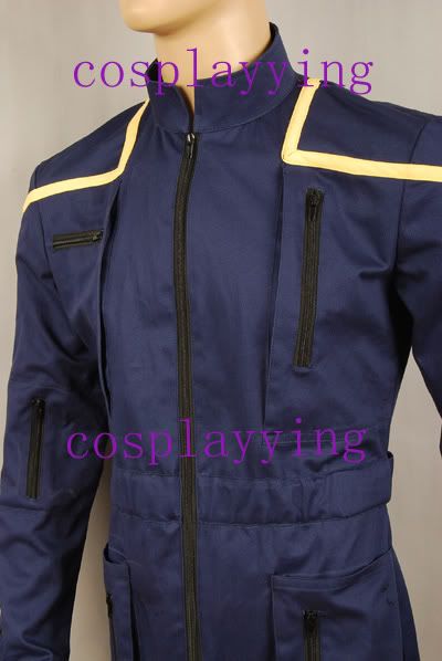 Star Trek Enterprise Duty Uniform Costume Jumpsuit Gold