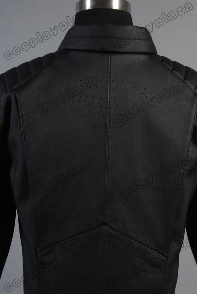 Smallville Clark Kent Black Leather Jacket Costume Coat  