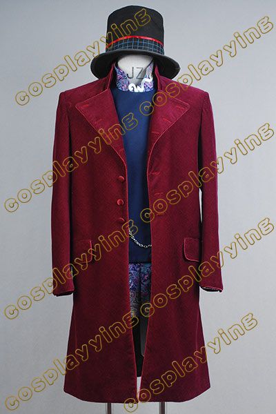 Willy Wonka Charlie and the Chocolate Factory Johnny Depp Costume Coat ...