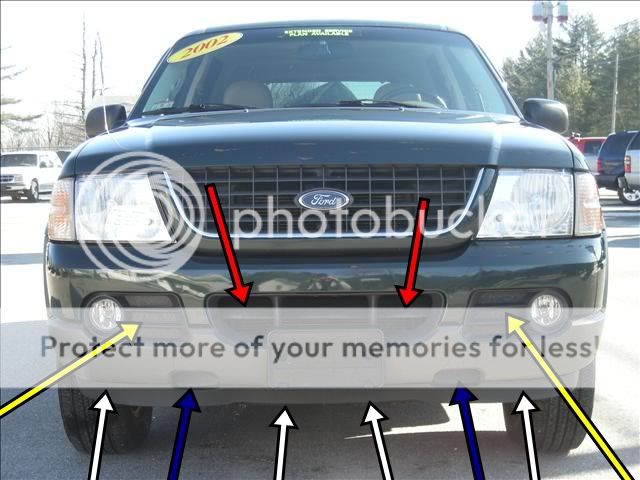 2002 Ford explorer front bumper grille #2