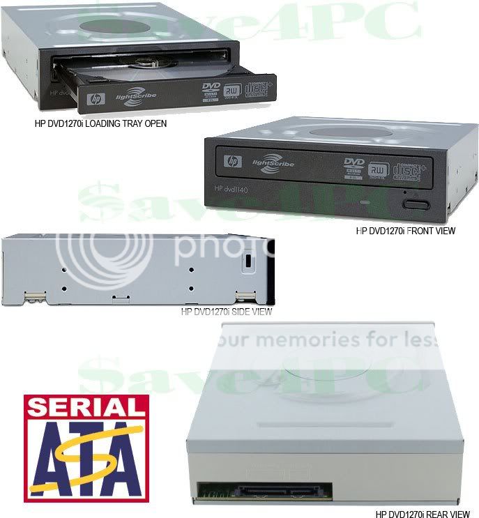 Hewlett Packard SATA CD DVD R RW burner drive writer HP  